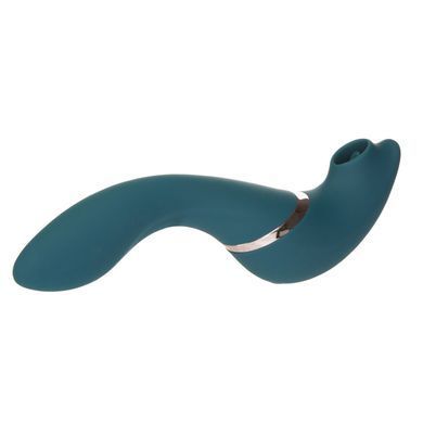 Многофункциональный вибратор с вакуумной стимуляцией Swan The Monarch Teal SO8905 фото