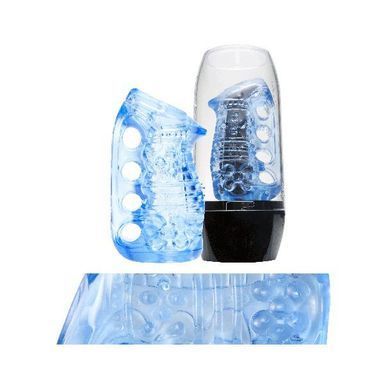Мастурбатор Fleshlight Fleshskins Grip Blue Ice, надежная фиксация на руке, отлично для пар и минета F16623 фото