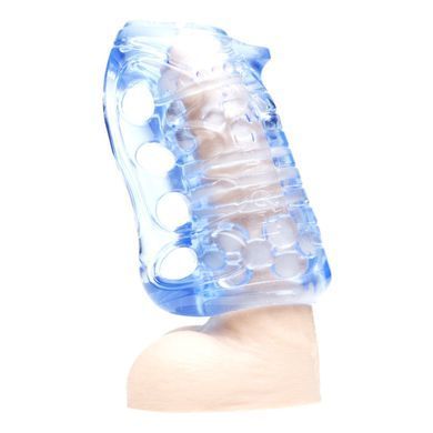 Мастурбатор Fleshlight Fleshskins Grip Blue Ice, надежная фиксация на руке, отлично для пар и минета F16623 фото
