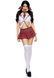 Костюм школьницы Leg Avenue Miss Prep School XS, топ, юбка, галстук, бантики SO8548 фото 2