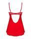 Пеньюар Obsessive Ingridia chemise & thong XL/2XL, красный, сорочка, стринги SO9038 фото 4