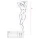 Бодистокинг Passion BS010 white, комбинезон, мелкая сеточка PBS010W фото 4