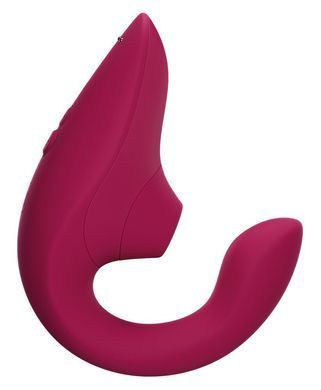 Вагинально-клиторальный стимулятор Womanizer Blend Vibrant Pink, вибрация + вакуум, 2 мотора SX2143 фото