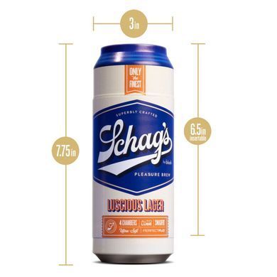 Мастурбатор &ndash; банка пива Blush Schag's Luscious Lager Masturbator Frosted, самосмазывающийся, вакуум SO8840 фото