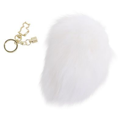 Металлическая анальная пробка Кроличий хвост LOCKINK SEVANDA White Bunny-Tail Anal Pear-shape Plug SX0868 фото