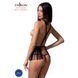 Комплект белья Passion Exclusive INDRA SET OpenBra S/M, black, стринги, портупея с бахромой PS26202 фото 2