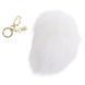 Металлическая анальная пробка Кроличий хвост LOCKINK SEVANDA White Bunny-Tail Anal Pear-shape Plug SX0868 фото 2